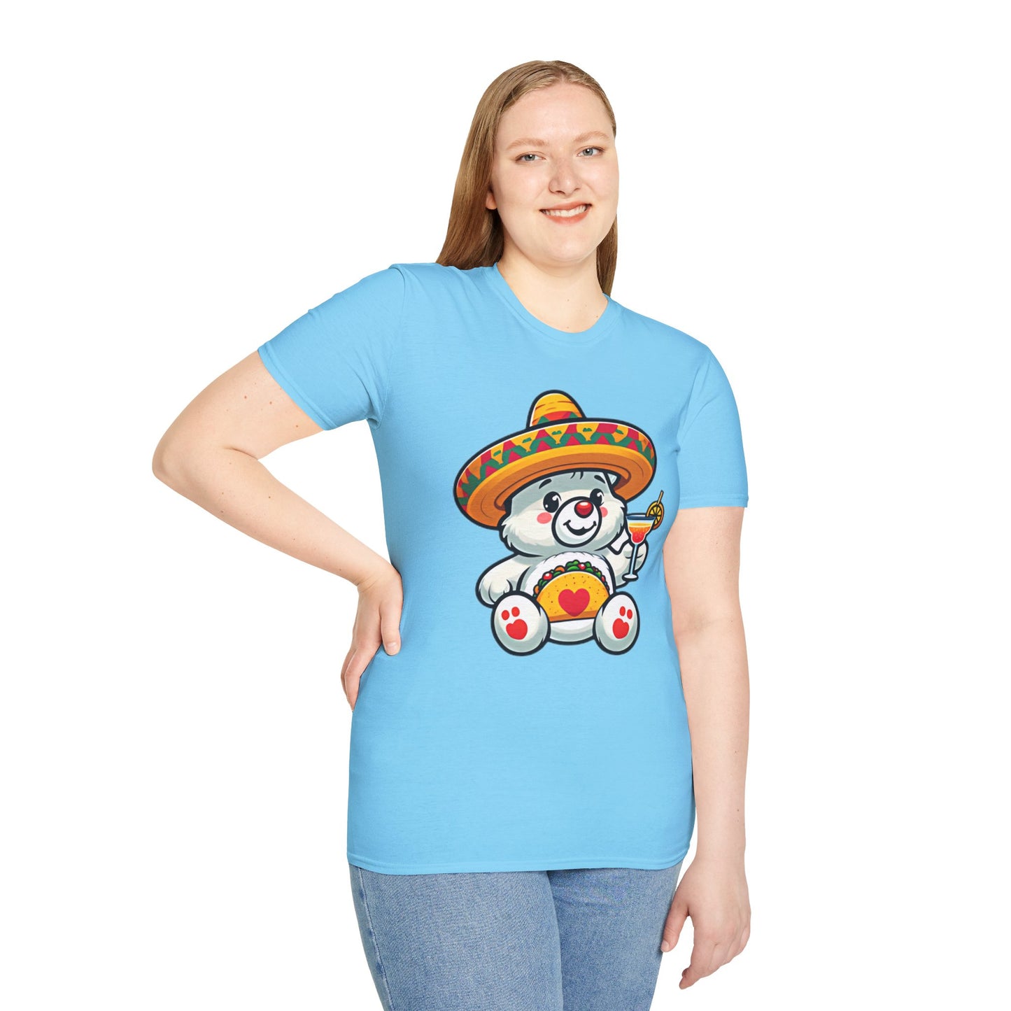 Fiesta Bear Unisex Softstyle T-Shirt