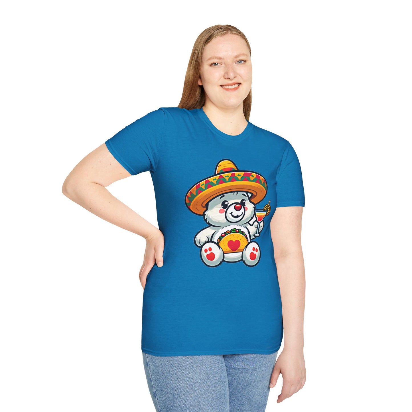 Fiesta Bear Unisex Softstyle T-Shirt