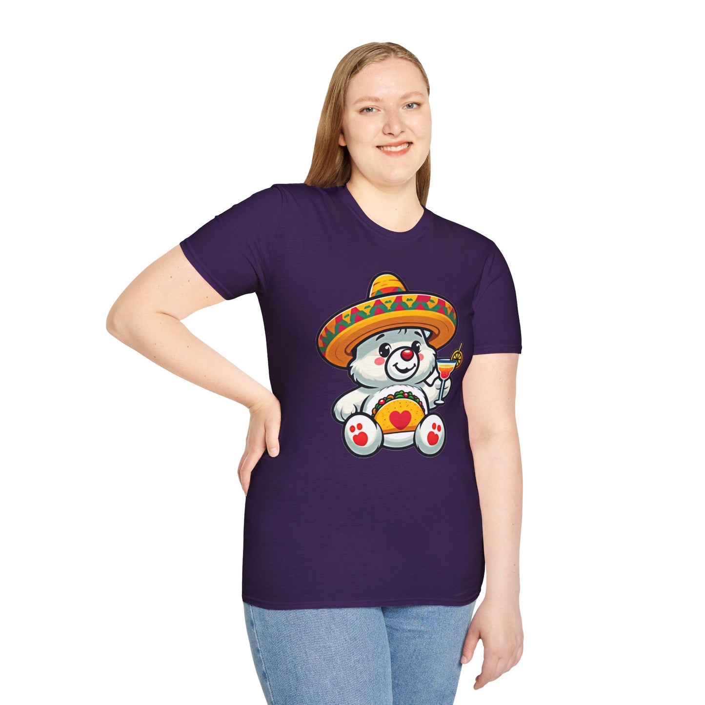 Fiesta Bear Unisex Softstyle T-Shirt