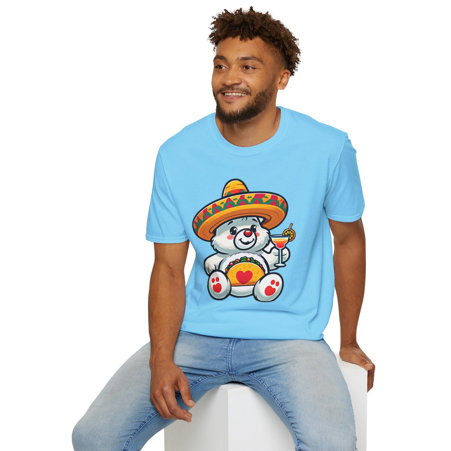 Fiesta Bear Unisex Softstyle T-Shirt