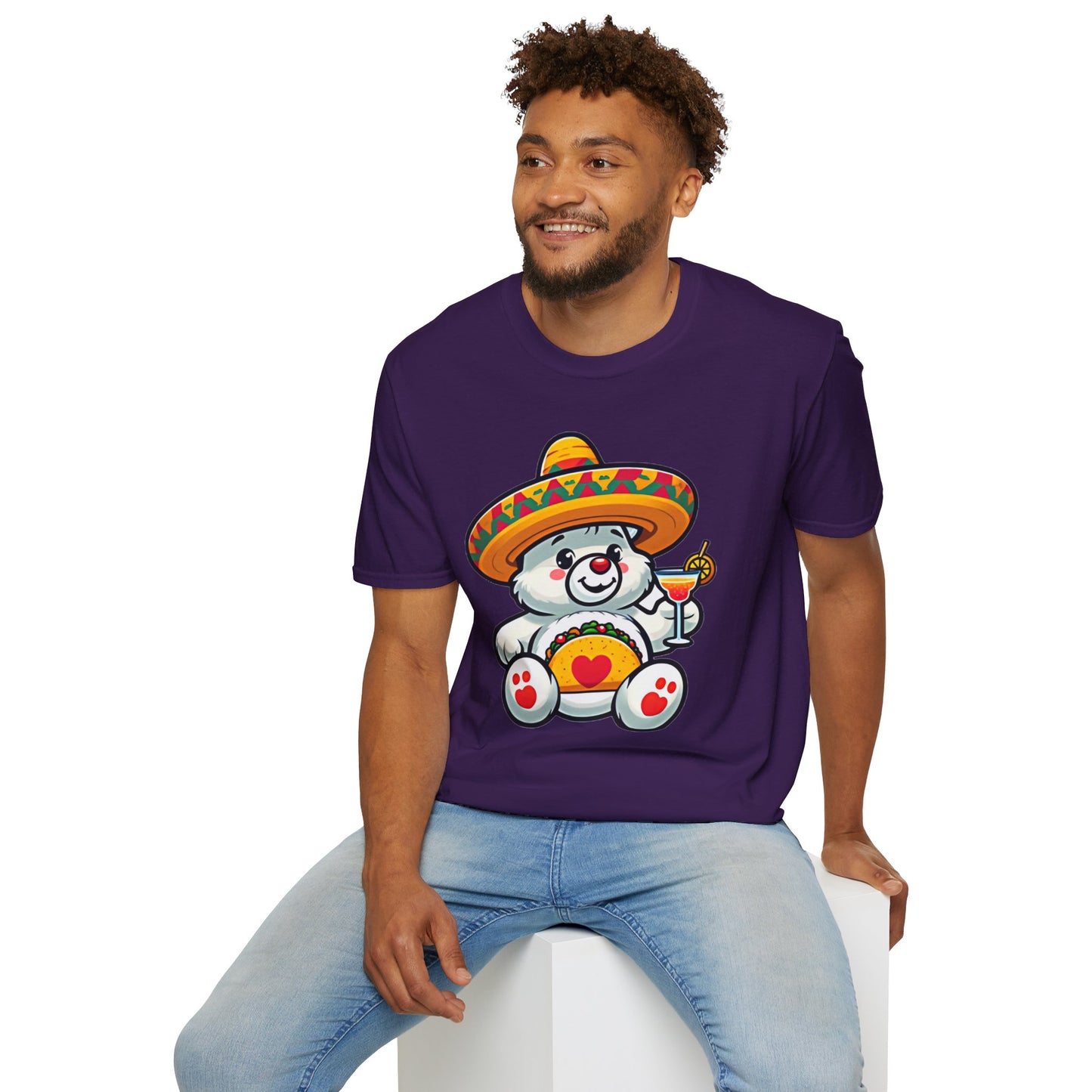 Fiesta Bear Unisex Softstyle T-Shirt