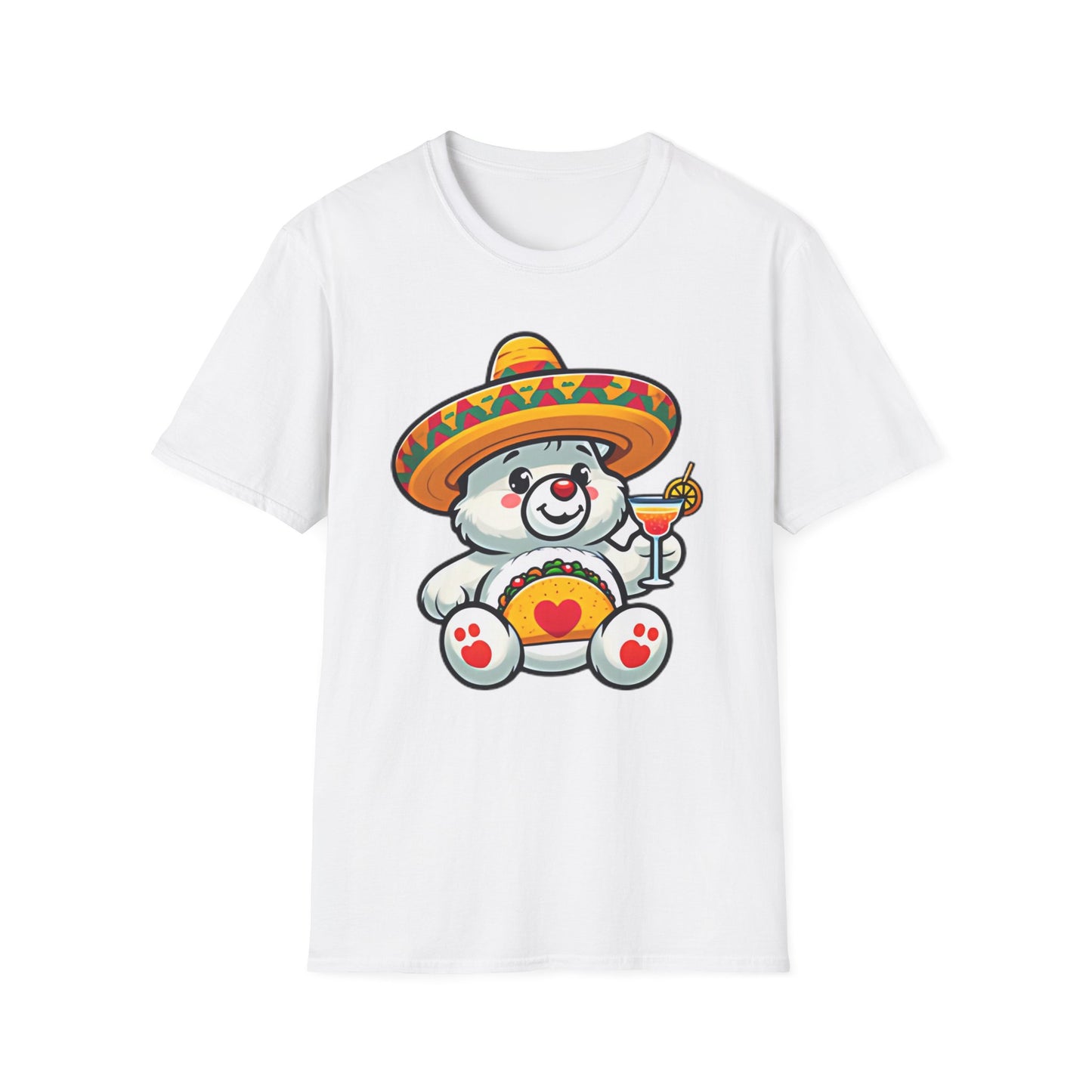 Fiesta Bear Unisex Softstyle T-Shirt