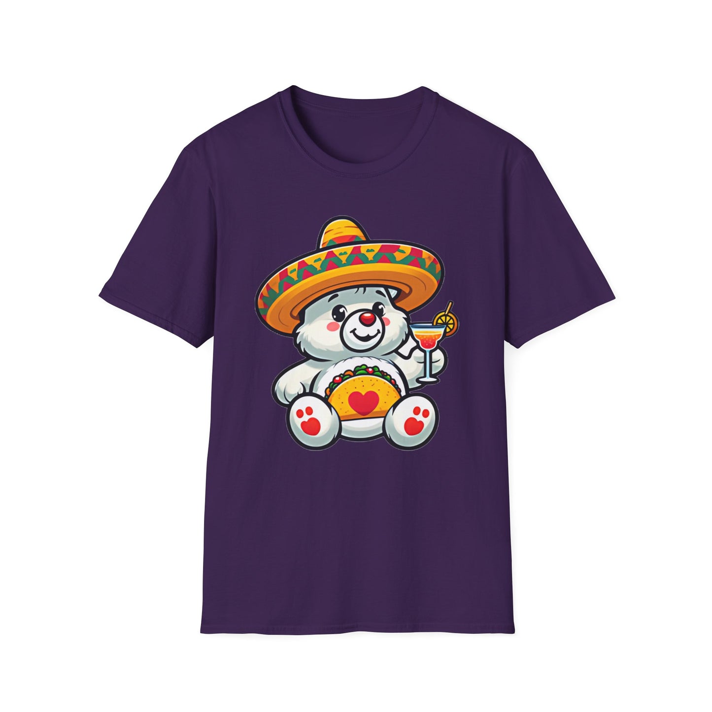 Fiesta Bear Unisex Softstyle T-Shirt