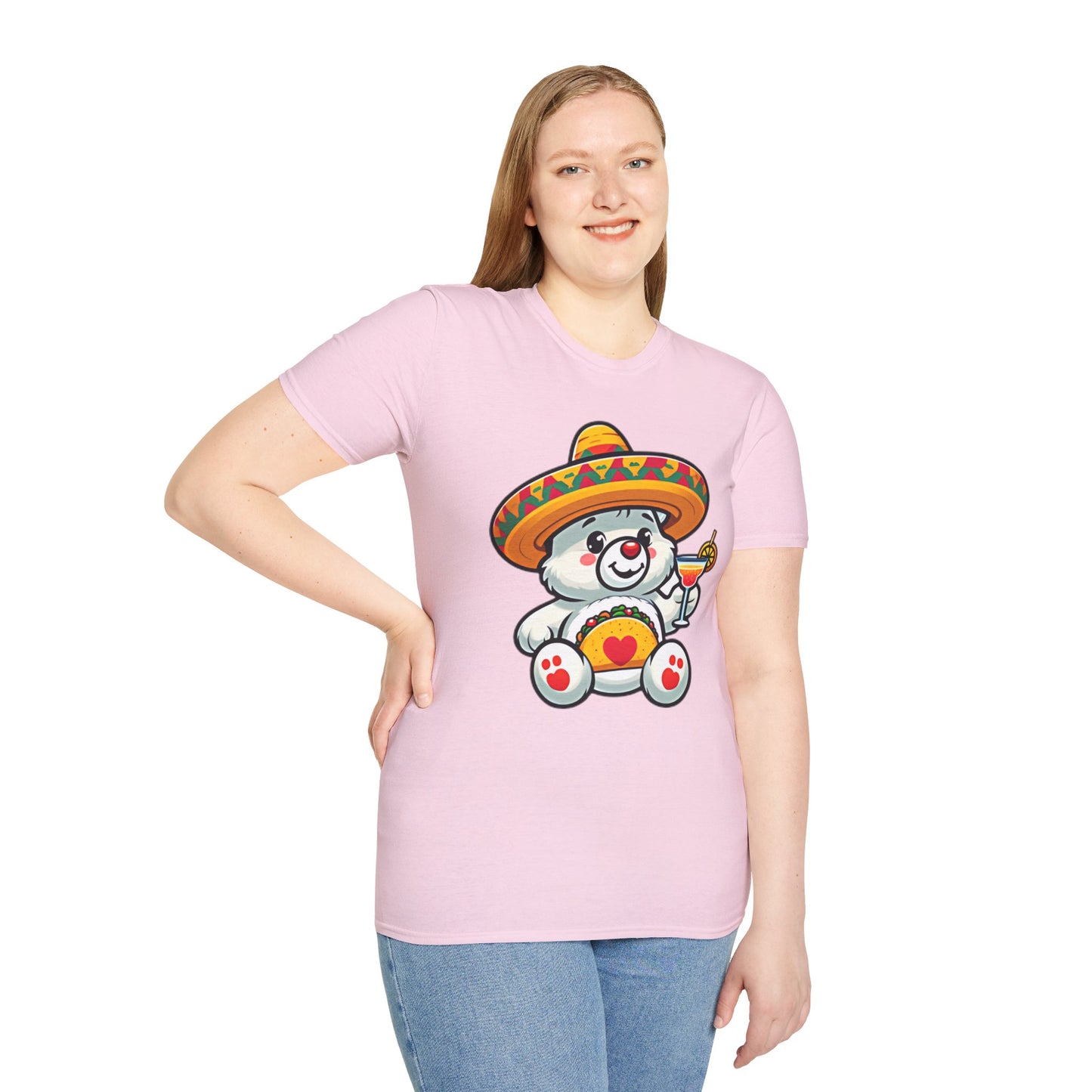 Fiesta Bear Unisex Softstyle T-Shirt