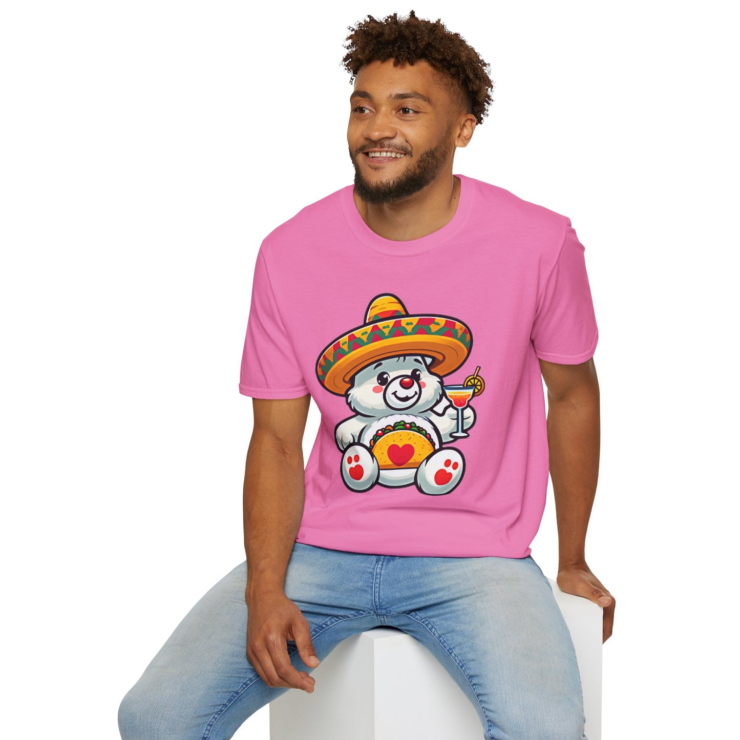 Fiesta Bear Unisex Softstyle T-Shirt