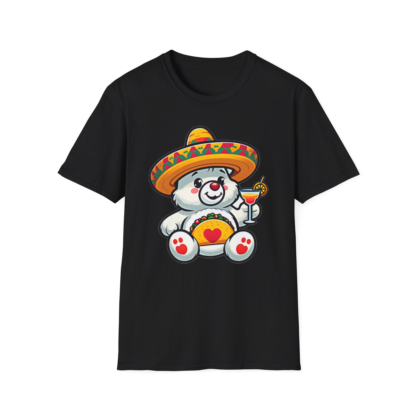 Fiesta Bear Unisex Softstyle T-Shirt