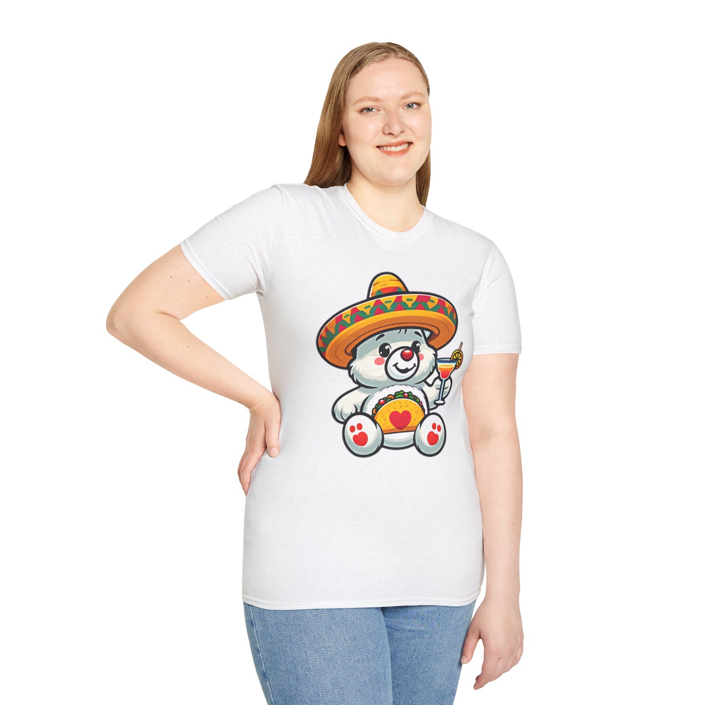 Fiesta Bear Unisex Softstyle T-Shirt