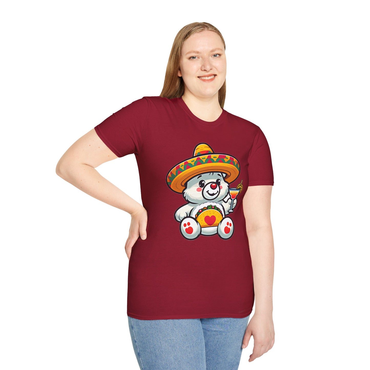 Fiesta Bear Unisex Softstyle T-Shirt