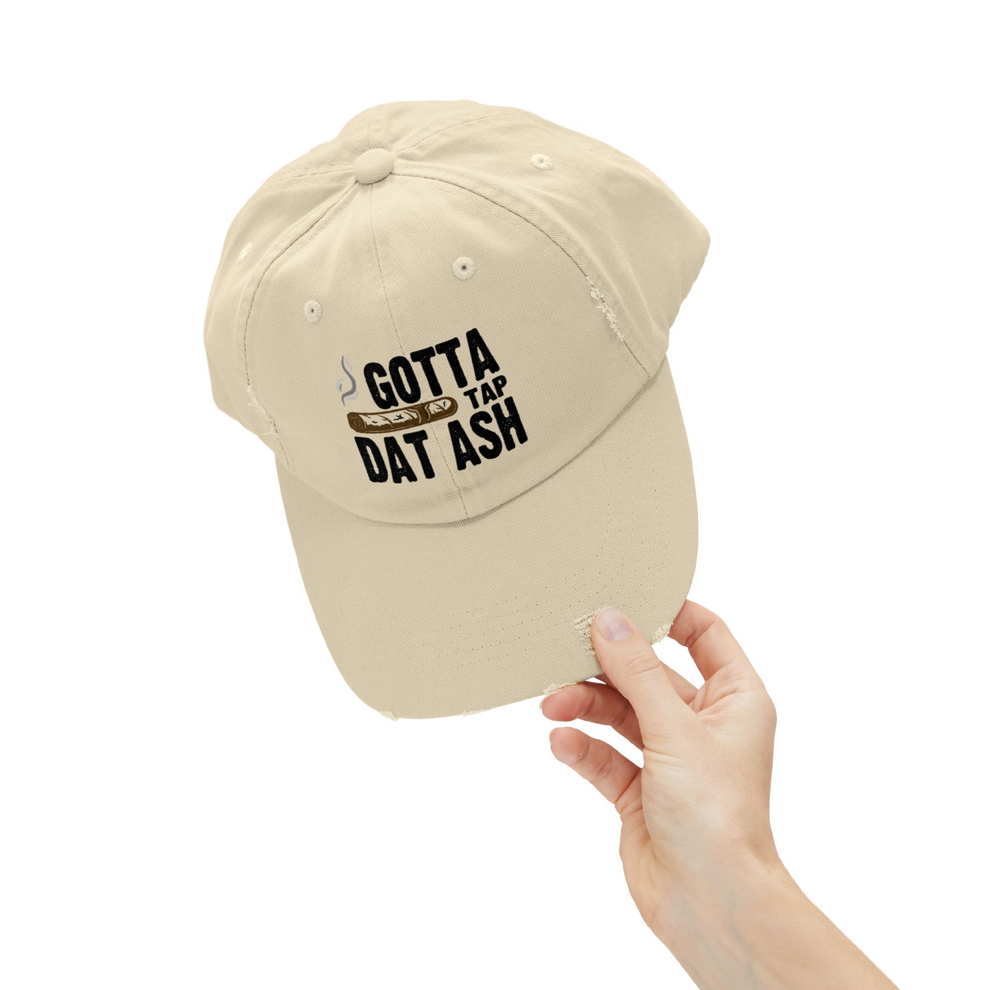 "Tap that Ash" Unisex Distressed Cap