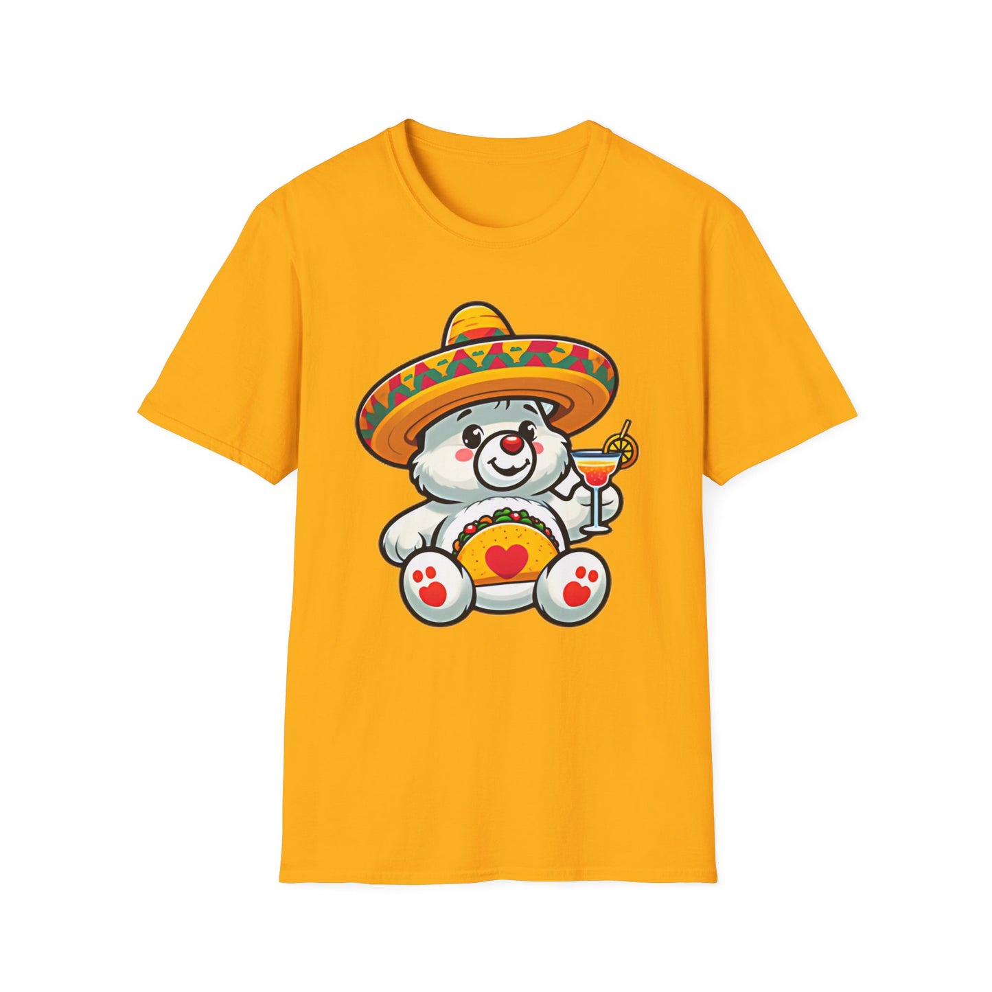 Fiesta Bear Unisex Softstyle T-Shirt