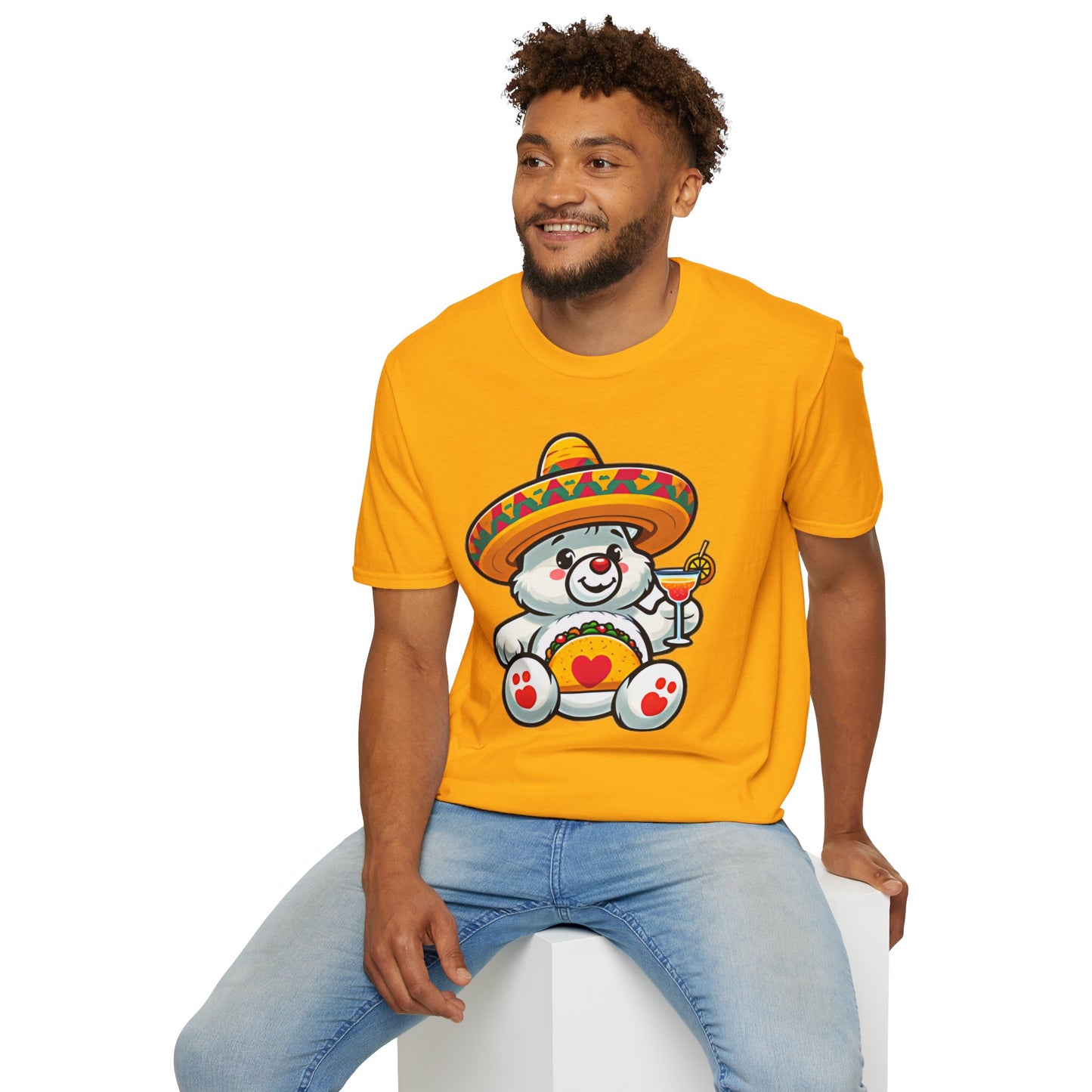 Fiesta Bear Unisex Softstyle T-Shirt