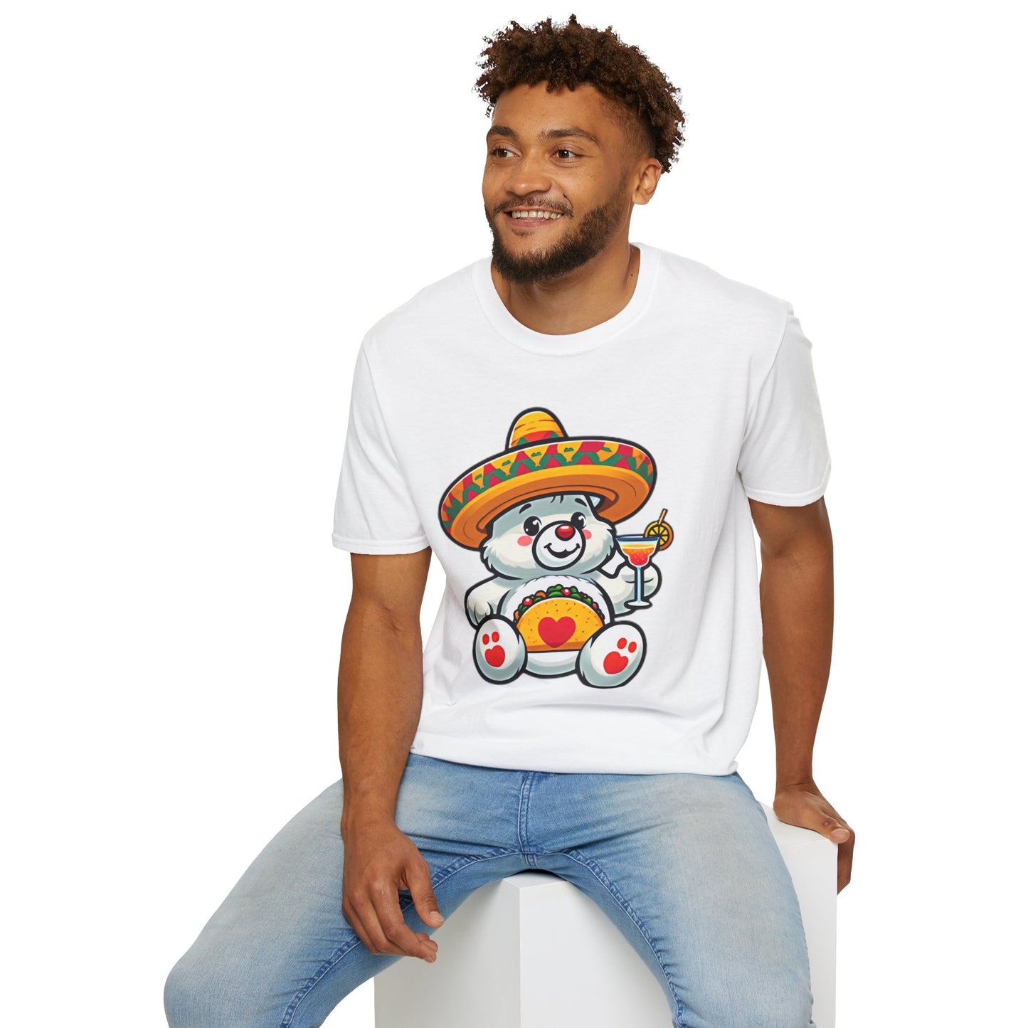 Fiesta Bear Unisex Softstyle T-Shirt