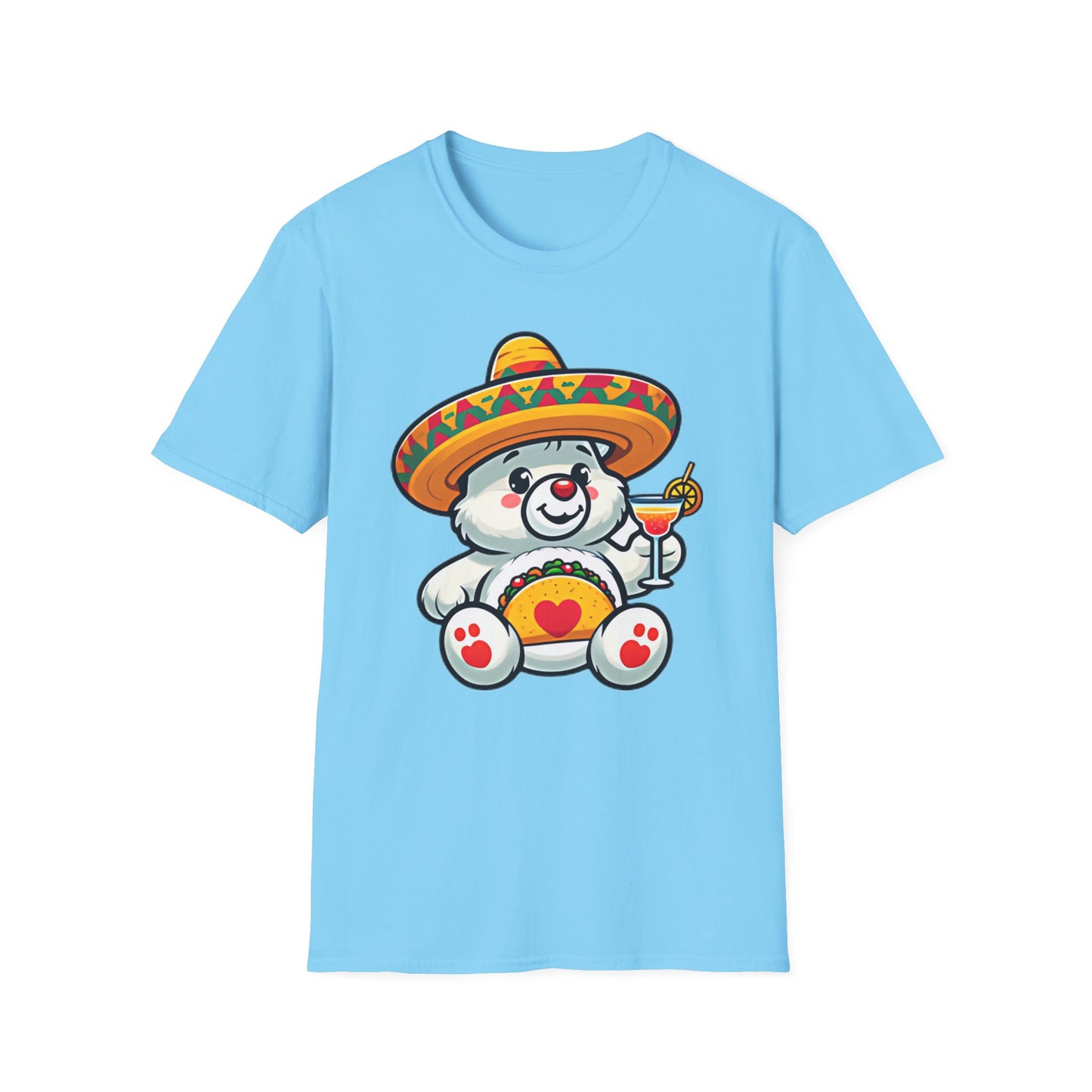 Fiesta Bear Unisex Softstyle T-Shirt