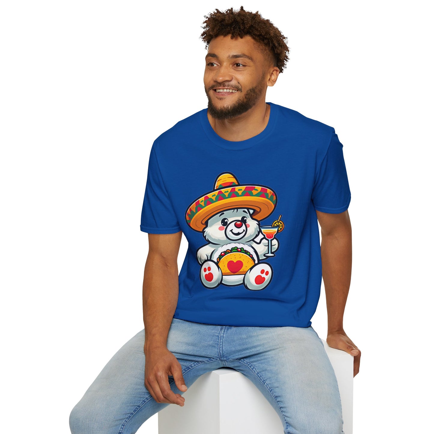 Fiesta Bear Unisex Softstyle T-Shirt