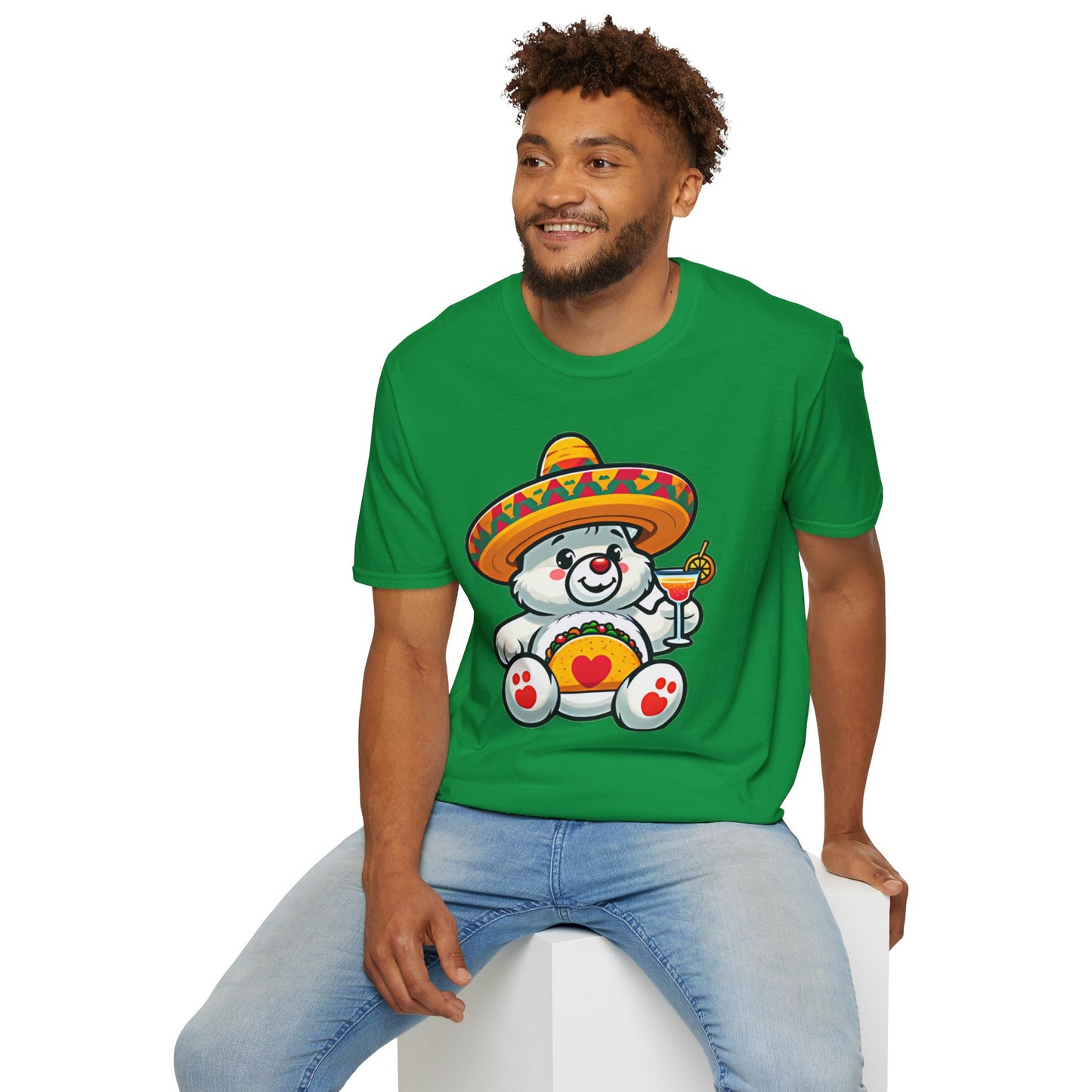 Fiesta Bear Unisex Softstyle T-Shirt