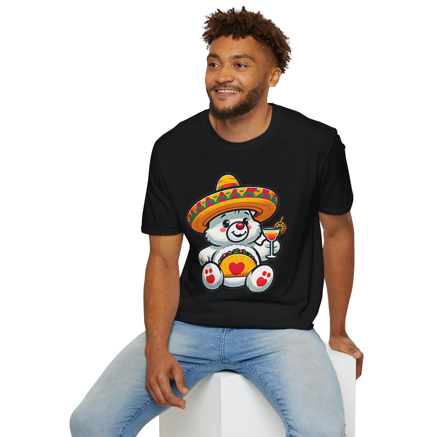 Fiesta Bear Unisex Softstyle T-Shirt