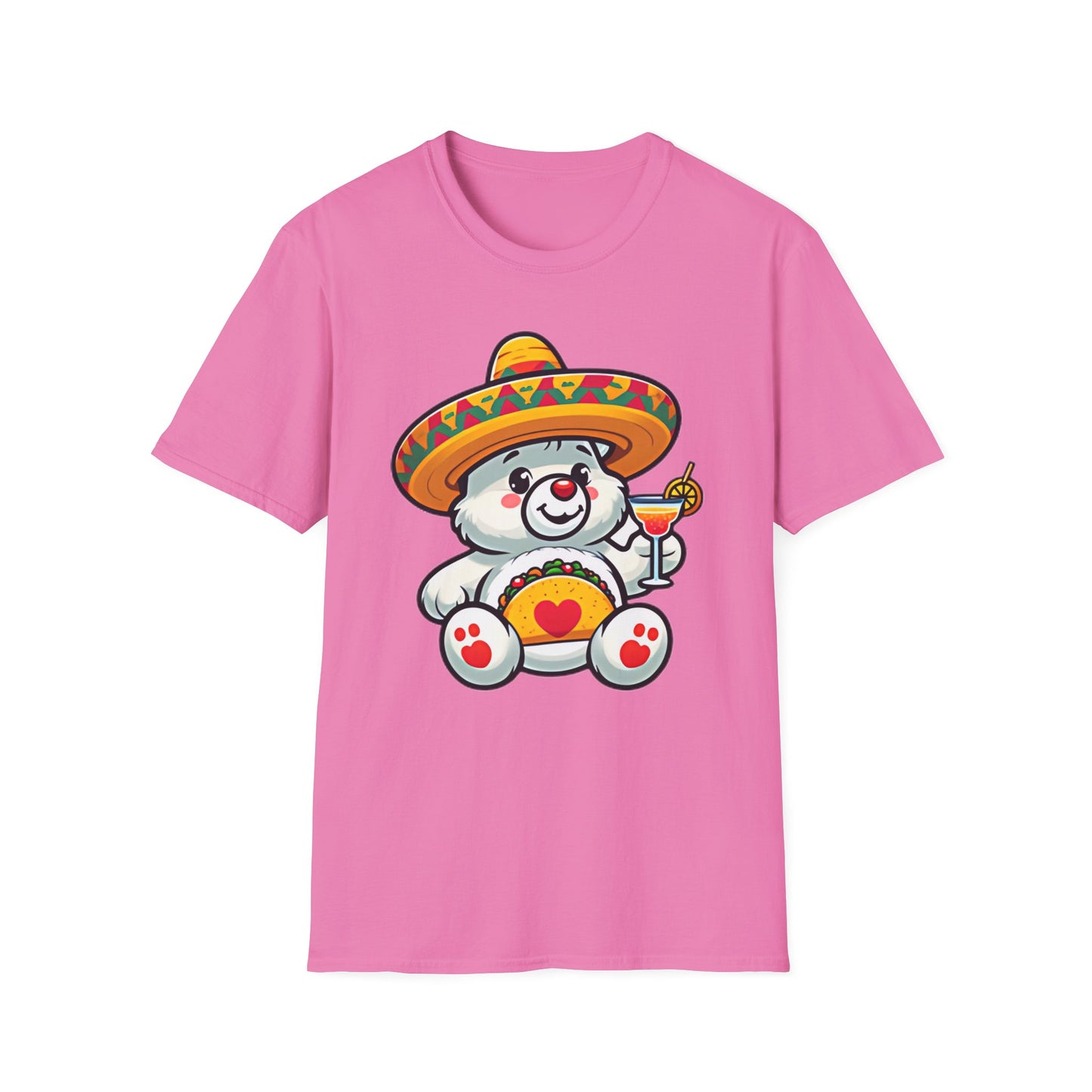 Fiesta Bear Unisex Softstyle T-Shirt