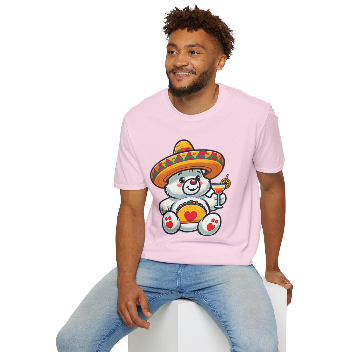 Fiesta Bear Unisex Softstyle T-Shirt