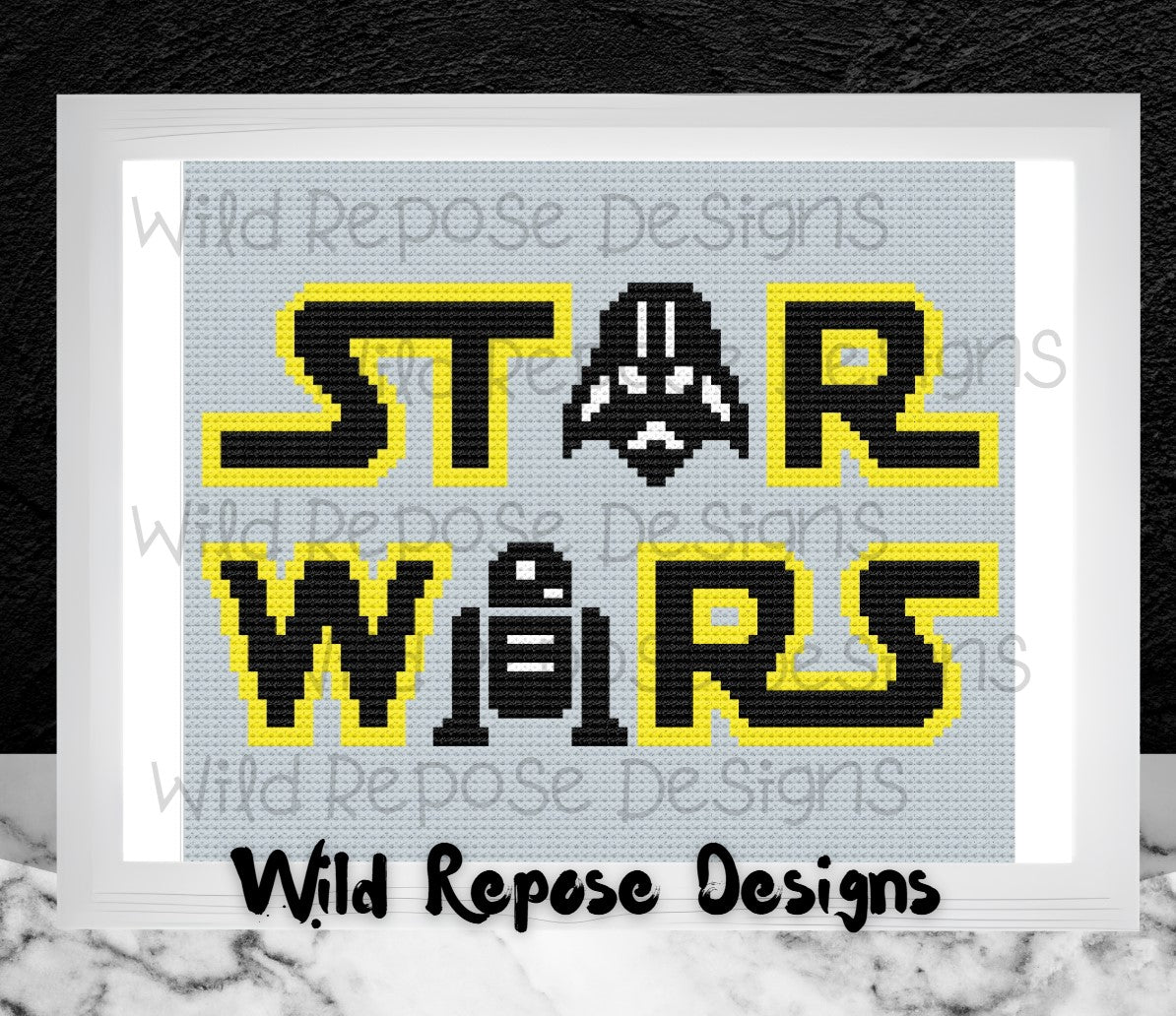 Star Wars Icon Crochet Pattern C2C 90 X 80