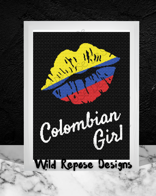 Lips Colombian Crochet Pattern 192x240