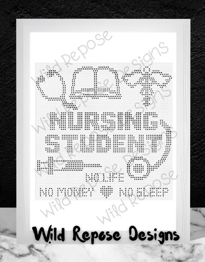 Nursing Student Bobble Crochet Pattern 150 x 150