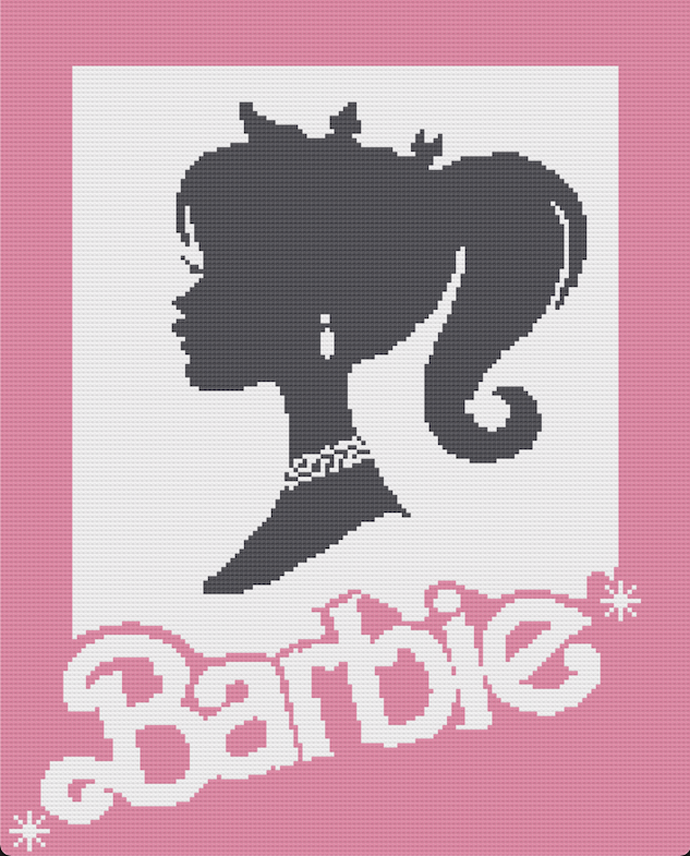 Barbie with Crown Crochet Pattern, 153x190