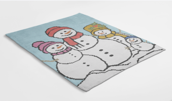 Snowman Family Crochet Pattern 180 x 180