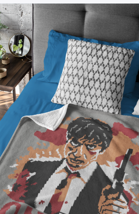 Scarface Splatter Crochet Pattern 160x186