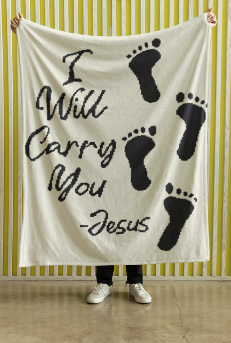 Footprints in the Sand Jesus Crochet Pattern 170x210