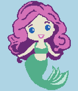 Mermaid Crochet Pattern 120x140