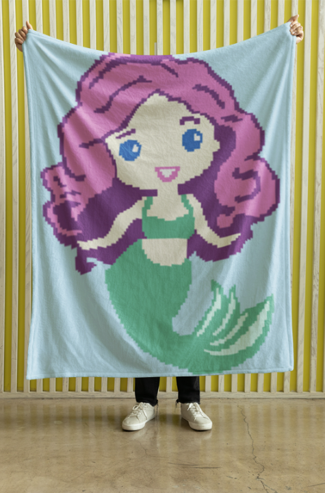 Mermaid Crochet Pattern 120x140