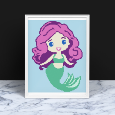 Mermaid Crochet Pattern 120x140