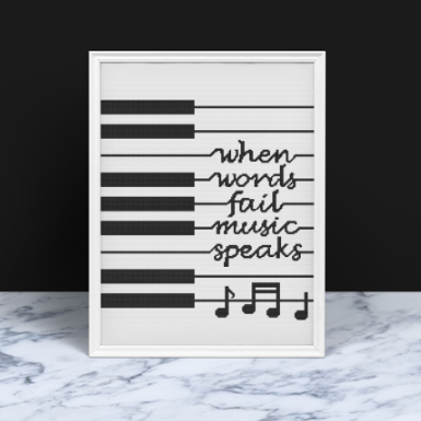 MUSIC SPEAKS Crochet Pattern 180x200