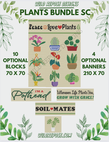 PLANT BUNDLE - SC Blocks 70x70 Banners 210x70