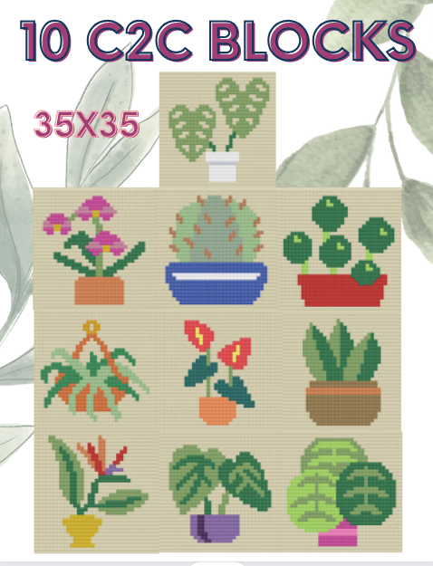 C2C PLANT BUNDLE -C2C Blocks 35X35 Banners 105X35