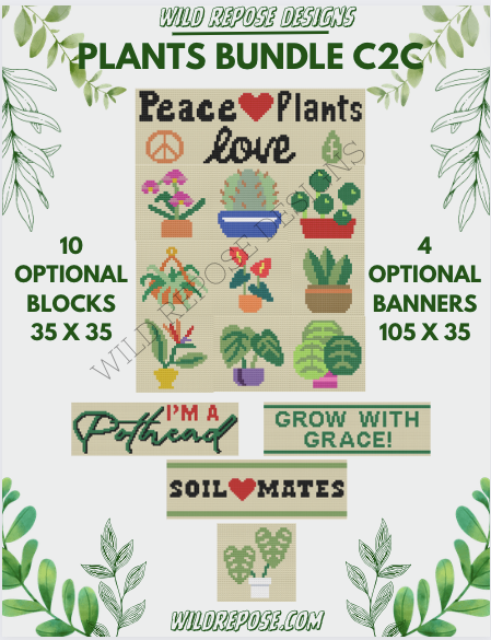 C2C PLANT BUNDLE -C2C Blocks 35X35 Banners 105X35