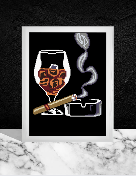 SMOKE and DRINK Crochet Pattern 180x200