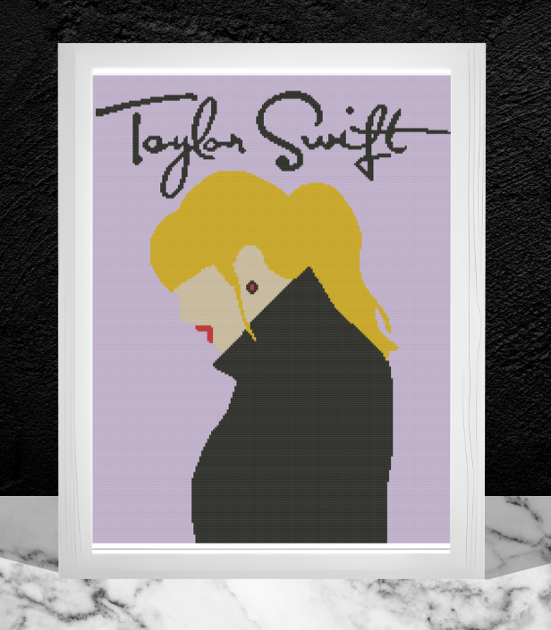 Taylor Swift Profile Crochet Pattern 192 x 240