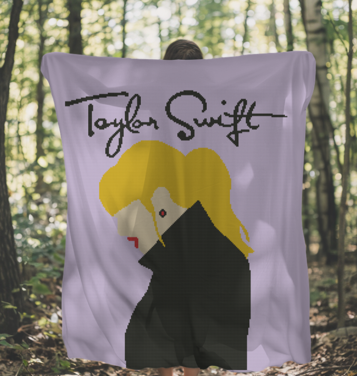 Taylor Swift Profile Crochet Pattern 192 x 240