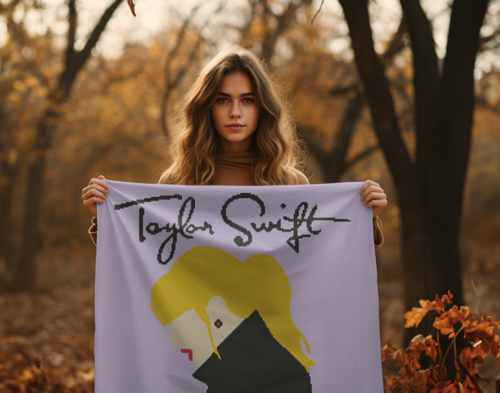 Taylor Swift Profile Crochet Pattern 192 x 240