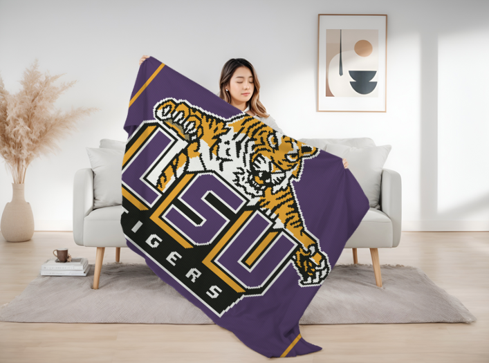 LSU TIGER Crochet Pattern 240X192