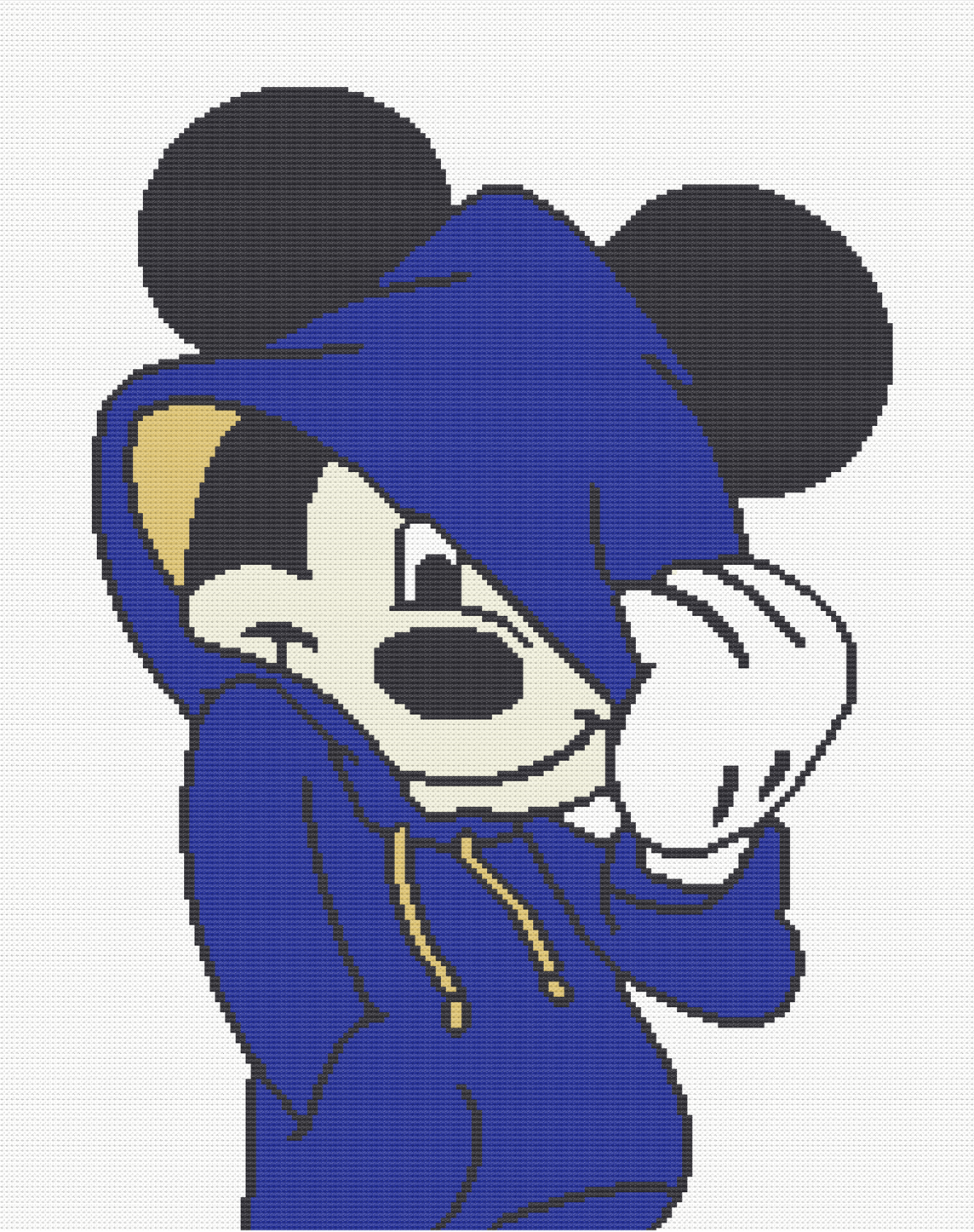 Mickey with Hoodie Crochet Pattern 192x240