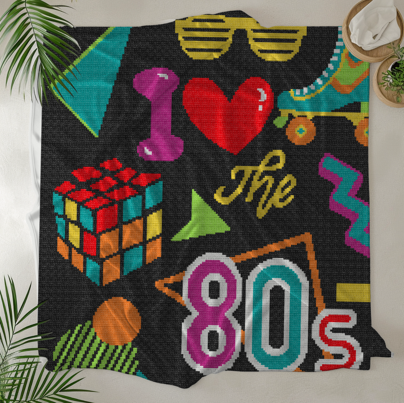 I Love the 80s Crochet Pattern 192x240