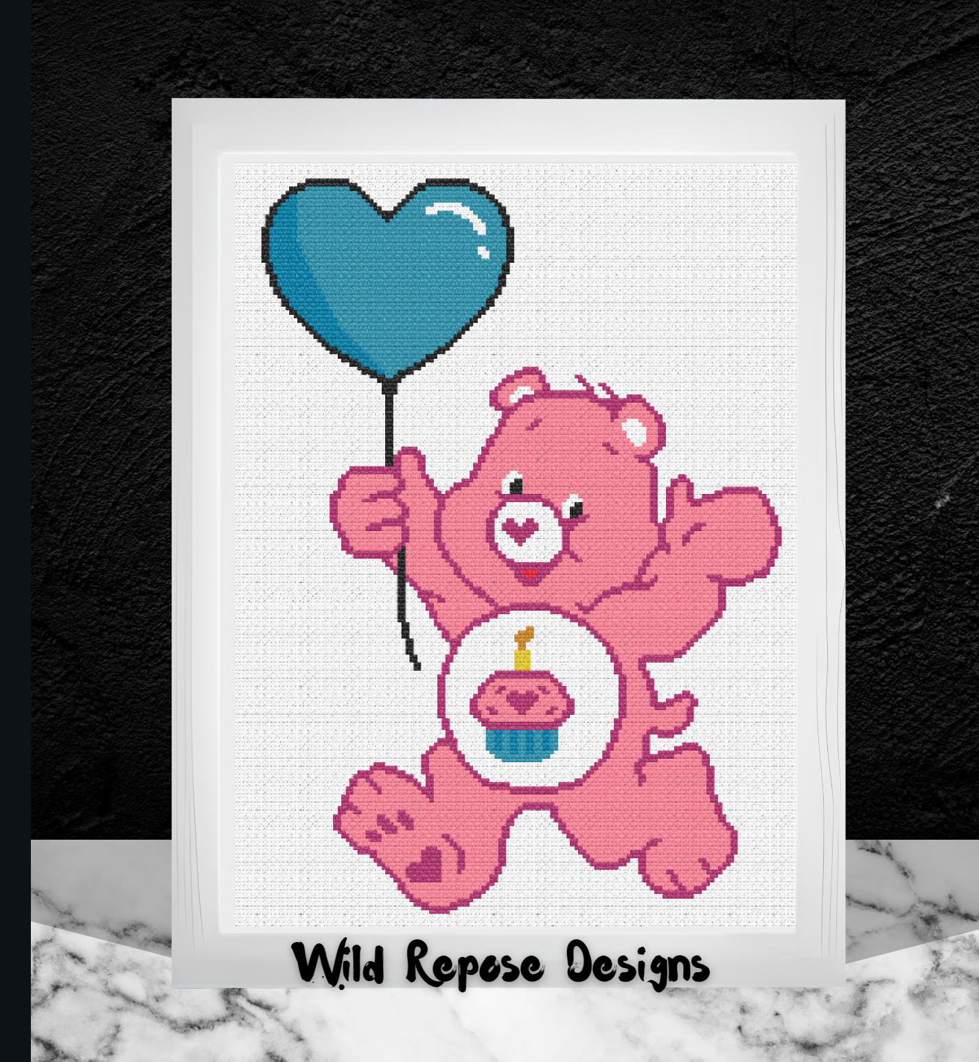 Care Bear with Balloon Crochet Pattern 144x192