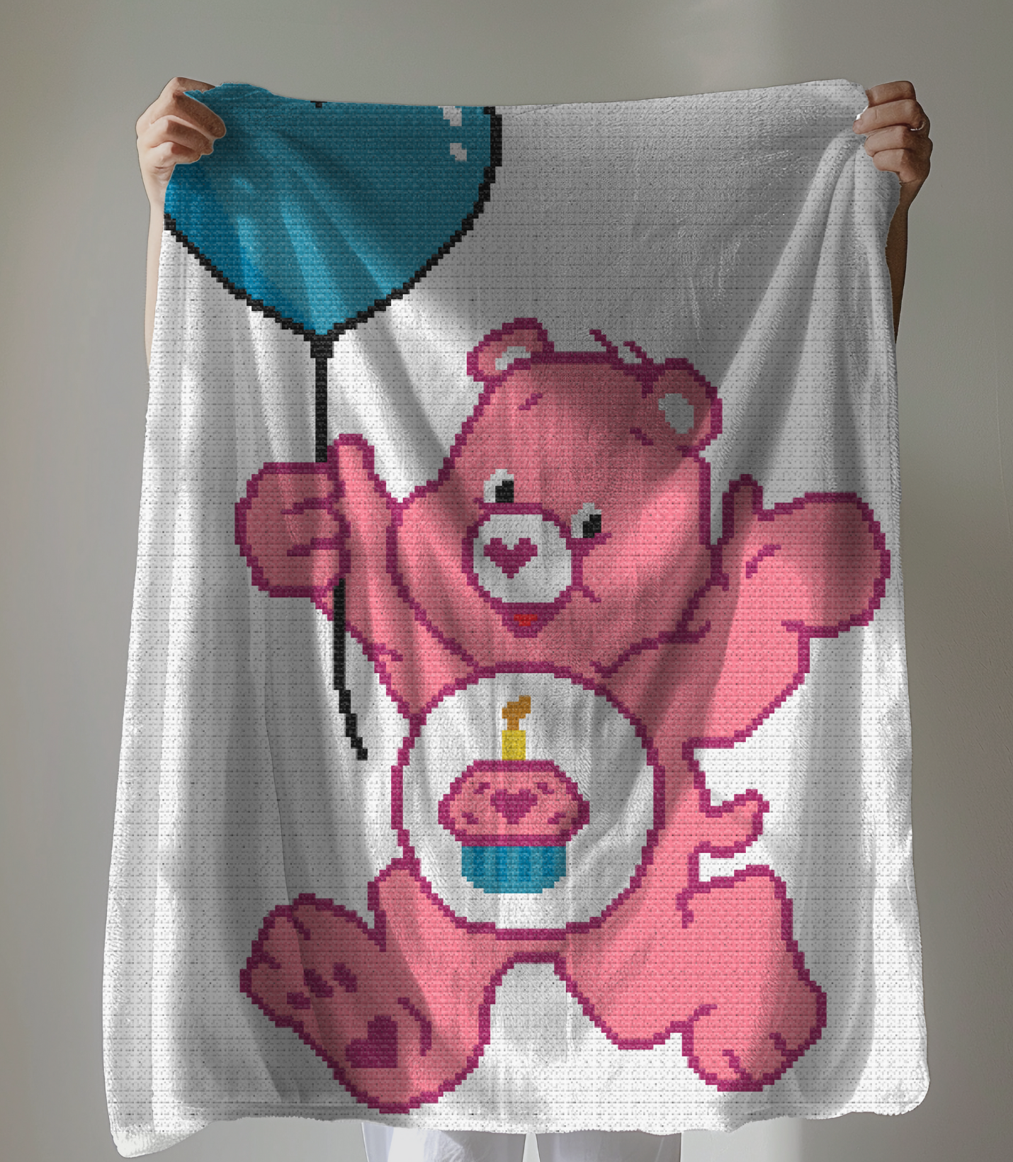 Care Bear with Balloon Crochet Pattern 144x192