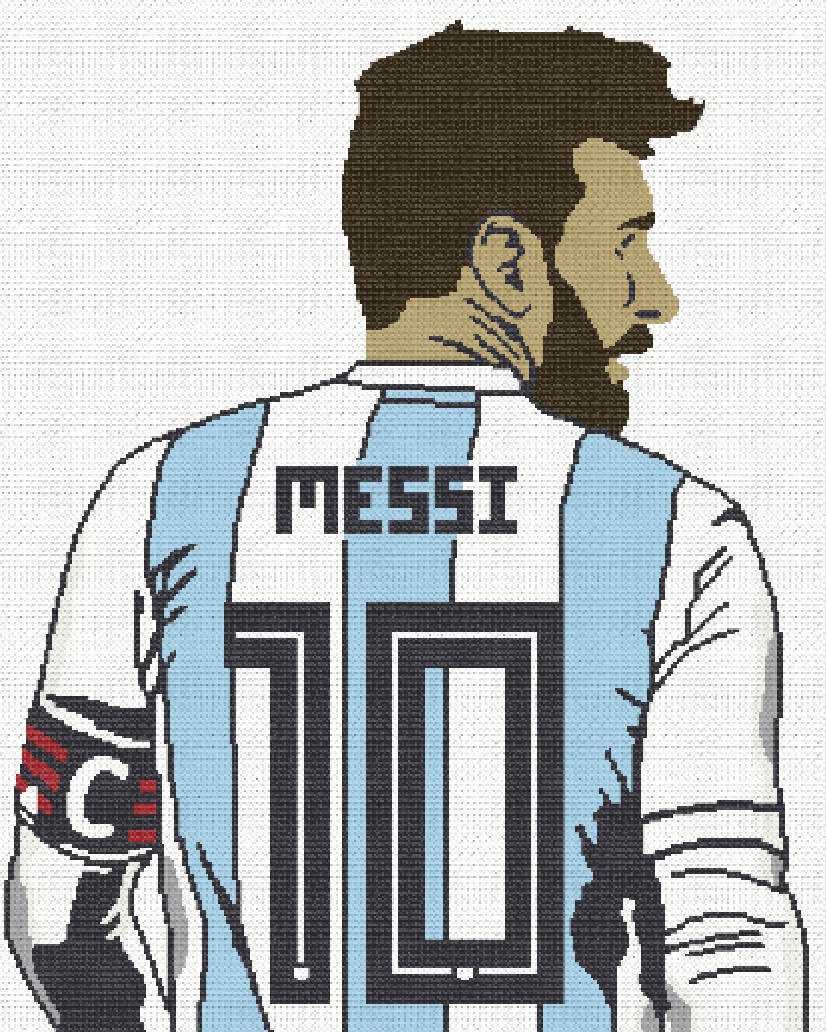 Messi Crochet Pattern 280x352