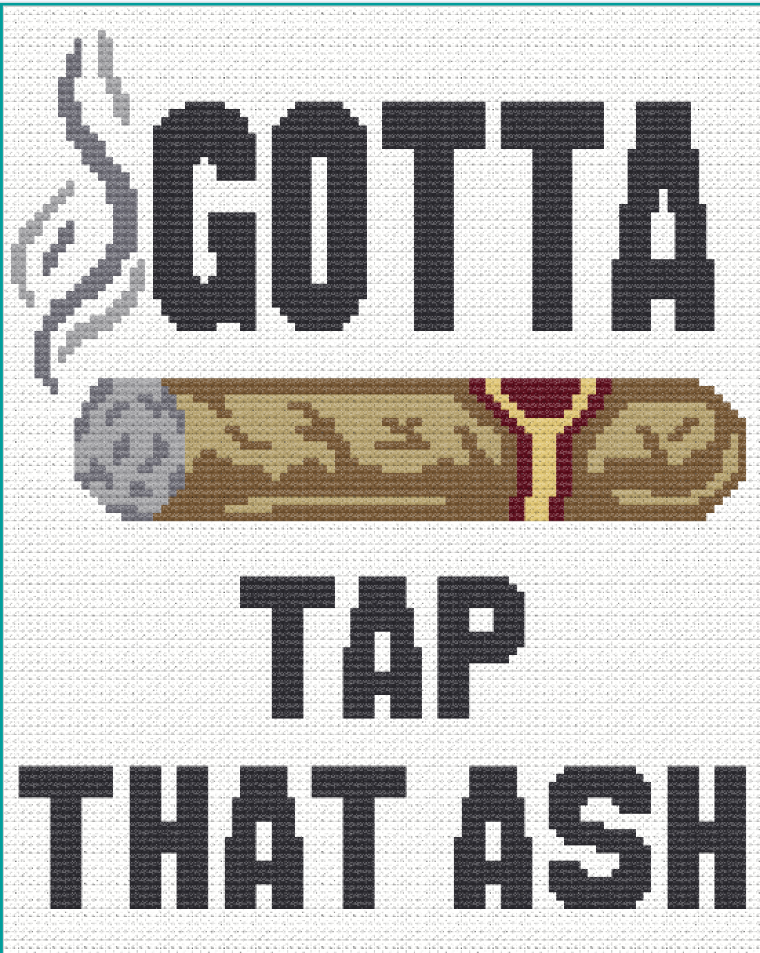 Cigar Tap Crochet Pattern C2C 96x120