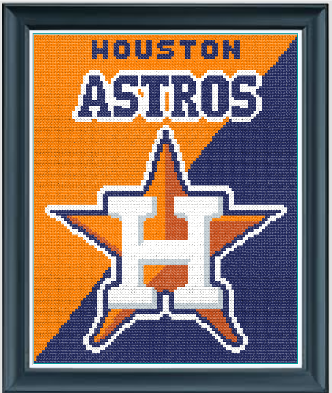 Houston Astros 96x120 C2C Crochet Pattern – Wild Repose