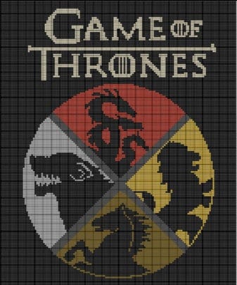 Game Of Thrones GOT Circle Sigil crochet pattern 168x202