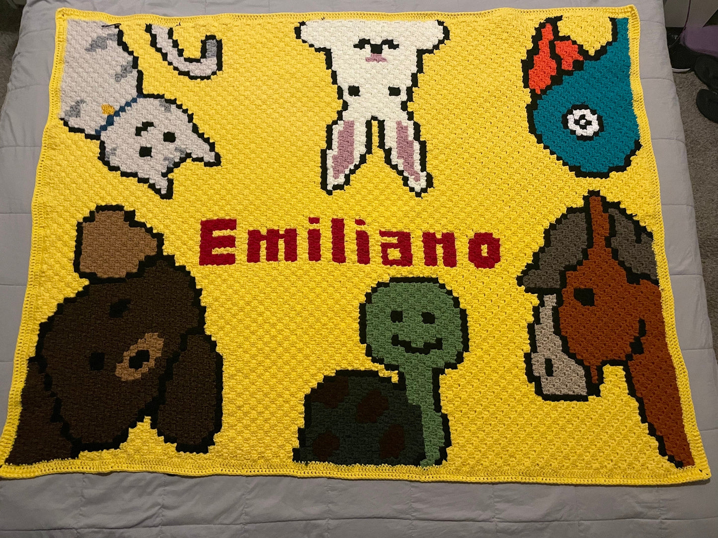 Six Pets C2C W/Name Personalization PATTERN